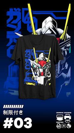 #3 Gundam - Desain Kaos Anime