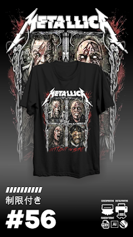 #56 Metallica - Desain Kaos Band